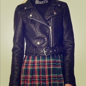 Nasty Gal Vegan Moto Jacket sz L